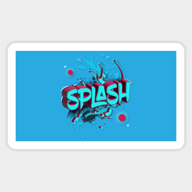 Square SPLASH Sticker by euiarts